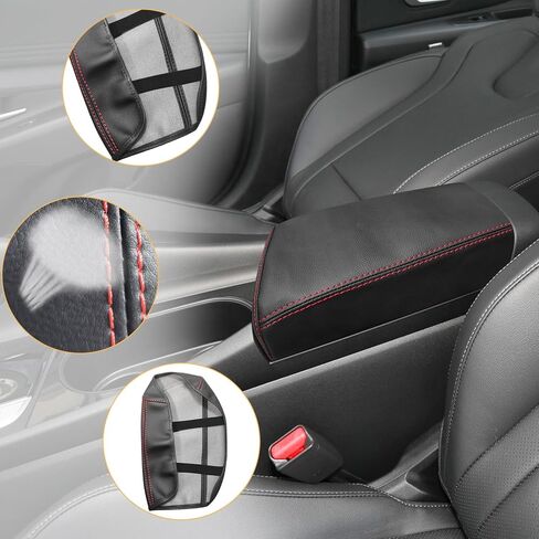 Compatible with Center Console Armrest Cover for Hyundai Elantra 2021-2025 Automatic Brake, Leather Arm Rest Storage Box Lids Cushion Protector Pad in Kuwait