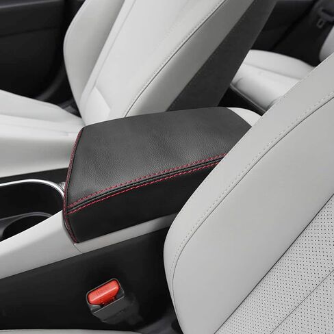 Compatible with Center Console Armrest Cover for Hyundai Elantra 2021-2025 Automatic Brake, Leather Arm Rest Storage Box Lids Cushion Protector Pad in Kuwait
