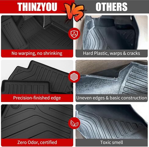 سجادات أرضية متوافقة مع 2025 2026 Toyota Camry (تشمل الهجين) سجادة البضائع وبطانة البضائع وغطاء المقعد الخلفي حامي جميع ملحقات كامري الطقس (سجادات الأرضية + سجادة صندوق السيارة + سجادات مسند الظهر) in Kuwait