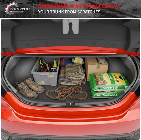 سجادات أرضية متوافقة مع 2025 2026 Toyota Camry (تشمل الهجين) سجادة البضائع وبطانة البضائع وغطاء المقعد الخلفي حامي جميع ملحقات كامري الطقس (سجادات الأرضية + سجادة صندوق السيارة + سجادات مسند الظهر) in Kuwait