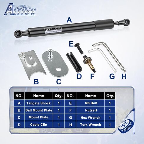 Tailgate Assist, Truck Tail Gate Pickup Tailgate Lift Assist Kit Compatible with 2009-2018 Dodge Ram 1500, 2010-2025 Ram 2500/3500, 2019-2024 Ram 1500 Classic in Saudi Arabia