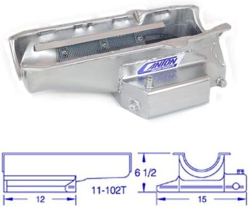 Canton Racing Products Canton Racing 11-102T Small Block Chevy Circle Track Oil Pan in Kuwait