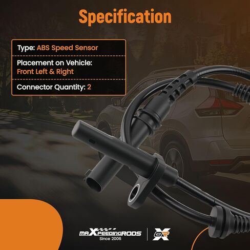 maXpeedingrods 2X Front ABS Wheel Speed Sensor for BMW X5 X6 E70 E71 E72 F15 F16 F85 F86 34526771776 ALS1832 in Saudi Arabia