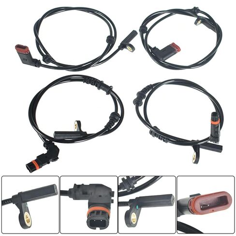 Silscvtt 4 قطعة ABS عجلة السرعة قطعة بديلة لمستشعر مرسيدس C Class 2007-2014 استبدال لمرسيدس E Class 2045400117 2045400317 in Kuwait