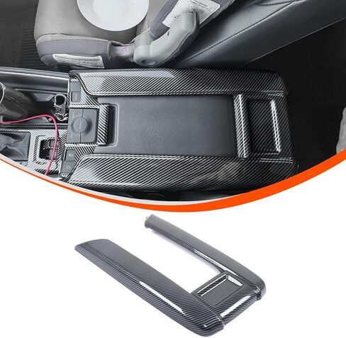 PIUGILH Center Armrest Cover Compatible with Toyota Grand Highlander 2024 2025 Accessories, Center Armrest Box Cover, Carbon Fiber Color in Saudi Arabia