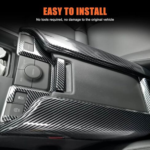 PIUGILH Center Armrest Cover Compatible with Toyota Grand Highlander 2024 2025 Accessories, Center Armrest Box Cover, Carbon Fiber Color in Saudi Arabia