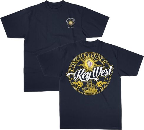 تي شيرتات Conch Republic of Key West وFlorida Keys، ثقيلة الوزن، 100% قطن in Kuwait