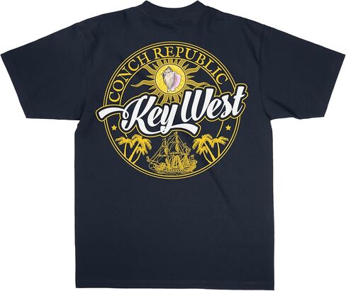 تي شيرتات Conch Republic of Key West وFlorida Keys، ثقيلة الوزن، 100% قطن in Kuwait