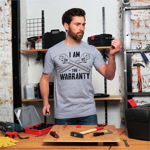 Men's Funny I am The Warranty T-Shirt DIY Garage Mechanic Humor tee in Saudi Arabia
