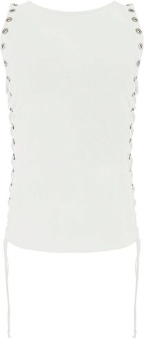 قميص رجالي برباط علوي وربطة عنق جانبية للحفلات والنوادي بدون أكمام، قمصان صيفية قصيرة مناسبة للخروج in Kuwait