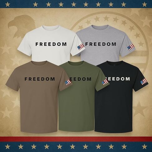 تيشيرت Freedom - أحمر in Saudi Arabia