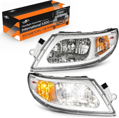 Headlights for International 4300 3200 3300 4100 SBA 4200 4400LP 4400 4900 8500 8600,Headlights Assembly Truck Accessories for International 4300 Driver Left Side in Kuwait