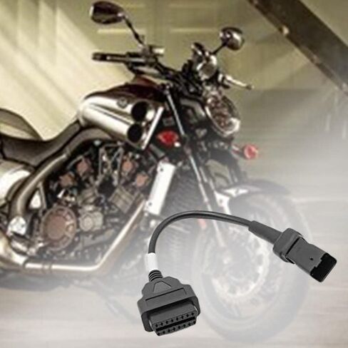 OBD 4 Pin Motorcycle Adapter 4Pin OBD2 Motorrad Moto Cable Compatible for Ducati Connector for Diavel/Multistrada 1200/Panigale 1199/Monster 696/796/1100 OBDII Can Motorbikes in Kuwait