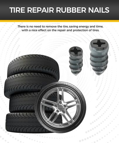 30PCS Tire Plug Kit,Car Accessories Tire Plugs,Tire Repair,Tire Repair Screws,Tire Nail Repair Kit,Tire Repair Rubber Nail,Tire Screw Plug Repair Kit,Suitable for Car Motorcycle Truck in Saudi Arabia