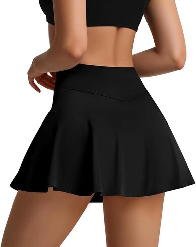 Tennis Skirts for Women, Pleated Athletic Skorts High Waisted Golf Skirts with Pockets Shorts Workout Pickleball in Saudi Arabia