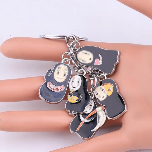KEYCHIN No Face Keychain Faceless Spirit Fans Gift No Face Jewelry Anime Cosplay Merch in Saudi Arabia