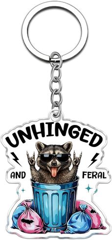 Raccoon Gifts for Women Raccoon Keychain Funny Raccoons Accessory for Key Bag Decor Funny Trash Panda Keychain Birthday Gift for Raccoons Lovers Key Ring Hottest Christmas Gifts 2025 in Kuwait