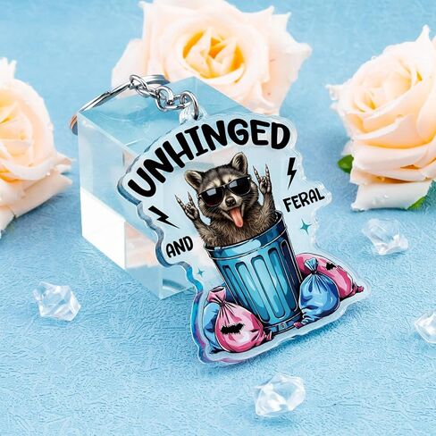 Raccoon Gifts for Women Raccoon Keychain Funny Raccoons Accessory for Key Bag Decor Funny Trash Panda Keychain Birthday Gift for Raccoons Lovers Key Ring Hottest Christmas Gifts 2025 in Kuwait