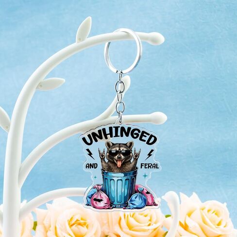 Raccoon Gifts for Women Raccoon Keychain Funny Raccoons Accessory for Key Bag Decor Funny Trash Panda Keychain Birthday Gift for Raccoons Lovers Key Ring Hottest Christmas Gifts 2025 in Kuwait