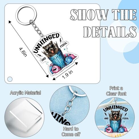 Raccoon Gifts for Women Raccoon Keychain Funny Raccoons Accessory for Key Bag Decor Funny Trash Panda Keychain Birthday Gift for Raccoons Lovers Key Ring Hottest Christmas Gifts 2025 in Kuwait