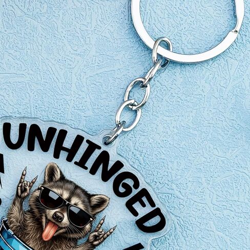 Raccoon Gifts for Women Raccoon Keychain Funny Raccoons Accessory for Key Bag Decor Funny Trash Panda Keychain Birthday Gift for Raccoons Lovers Key Ring Hottest Christmas Gifts 2025 in Kuwait