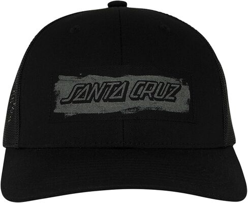 SANTA CRUZ Cut Strip Mesh Trucker Structured Hat Black OS Unisex in Saudi Arabia