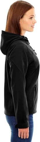 Ladies' Prospect Two-Layer Fleece Bonded Soft Shell Hooded Jacket S BLACK in Kuwait