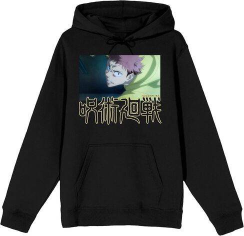 Jujutsu Kaisen Yuji Itadori Anime Screenshot سويت شيرت أسود للرجال in Saudi Arabia