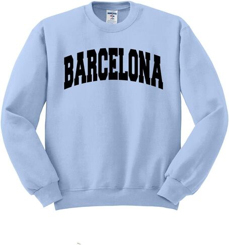 TeesAndTankYou Barcelona College Style Sweatshirt Unisex in Saudi Arabia