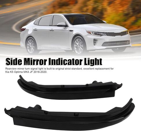 Aramox 2Pcs Rearview Mirror Turn Light Dynamic Side Mirror Marker Indicator Light Smoked Lens Compatible with K5 Optima MK4 JF 2016‑2020 in Saudi Arabia