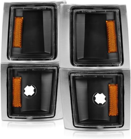 ANZO-أضواء إشارة الانعطاف/الزوايا الكريستالية السوداء in Kuwait