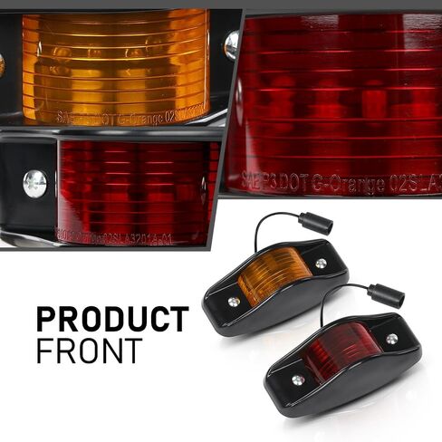 G-PLUS Side Marker Light LED with Reflectors Kit Compatible with Humvee M998 Hummer Universal 4pcs in Saudi Arabia