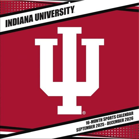 تقويم حائط NCAA Indiana Hoosiers 2026، 12 بوصة × 12 بوصة، تقويم لمدة 16 شهرًا مع غلاف مثبت in Kuwait