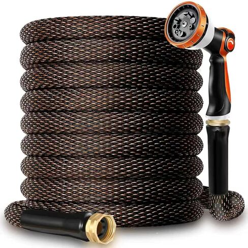 Garden Hose 100FT - 600PSI High Pressure, Kink-Free & Lightweight, Abrasion Resistant Water Hose for Car Wash, Lawn, Watering in Kuwait