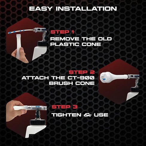 مخروط فرشاة التنجيد تورنادور CT-900 لـ Z-010 Classic | فوهة بديلة تحل محل CT-100 | للاستخدام مع تورنادور كلاسيك | استخدامات تنظيف المفروشات الداخلية in Kuwait