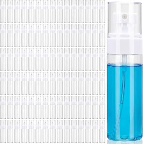 80 عبوة من زجاجات رذاذ الرذاذ الناعم، 2 أونصة صغيرة من البلاستيك الشفاف المقاوم للتسرب، زجاجات رذاذ صغيرة قابلة لإعادة الملء، زجاجة رذاذ مستر فارغة للسفر للشعر والتنظيف والزيوت العطرية (أسود) in Kuwait