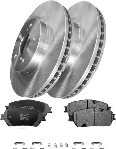 PM Auto Set of 6 Front 296mm Brake Disc Rotors-Ceramic Brake Pad Kit Replacement For 2005-2007 Toyota Avalon in Saudi Arabia