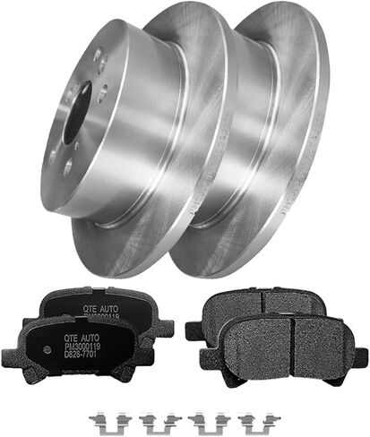 PM Auto Set of 6 Rear 269mm Brake Disc Rotors-Ceramic Brake Pad Kit Replacement For 2005-2007 Toyota Avalon in Saudi Arabia