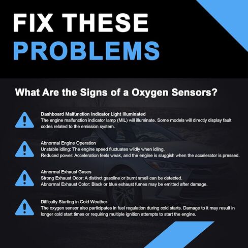O2 Oxygen Sensor Upstream Downstream Compatible with Lexus ES300h Scion TC Toyota Camry RAV4 2.5L 2011 2012 2013 2014 2015 2016 2017 2018 250-54084 25054084 350-64031 250-24360 25024360 in Kuwait