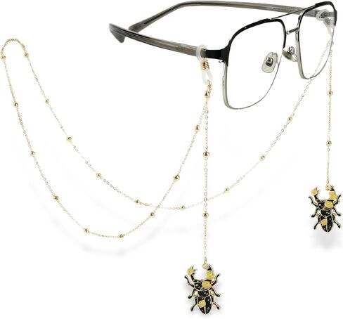 Stylish Glasses Chain for Women,14K Gold Plated Sunglasses Lanyard, Eye Glasses Holders Around Neck in Saudi Arabia