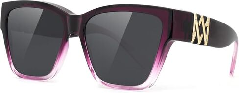 Meeloog Over Glasses Sunglasses for Women Polarized Stylish Cateye Shades Go Over Glass Women for Driving Large MST0065 in Saudi Arabia