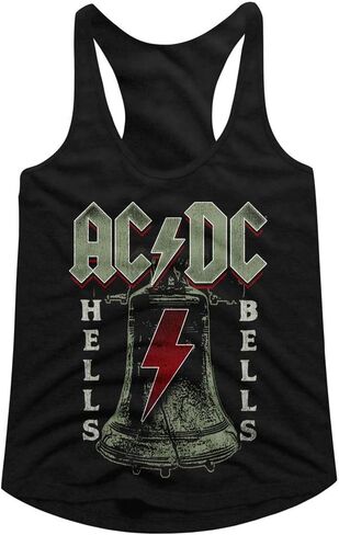 ACDC المعادن الثقيلة روك باند هيلز بيلز الأسود السيدات Racerback تانك الأعلى المحملة in Kuwait