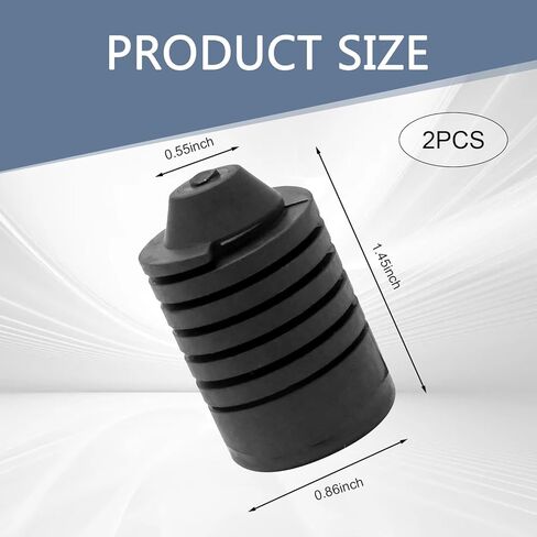 قطعتان من مطاط إيقاف الصدمات للغطاء، سدادة وسادة ممتصة للصدمات ذات مرونة ممتازة، تعديل OEM # 90541-15019، متوافق مع Highlander Rongfang Corolla Tundra Runner (أسود) in Kuwait