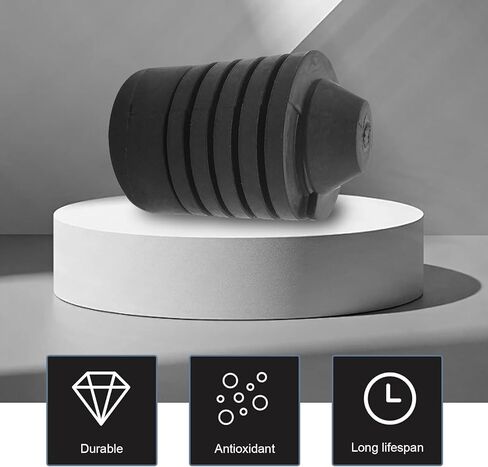 قطعتان من مطاط إيقاف الصدمات للغطاء، سدادة وسادة ممتصة للصدمات ذات مرونة ممتازة، تعديل OEM # 90541-15019، متوافق مع Highlander Rongfang Corolla Tundra Runner (أسود) in Kuwait