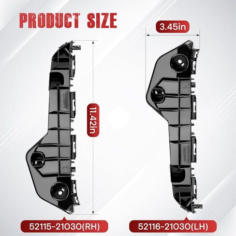 Right & Left Front Bumper Brackets Set Driver and Passenger Side Compatible with Scion tC 2011 2012 2013 2014 2015 2016,Front Bumper Side Brackets Replace# 52116-21030 52115-21030 in Kuwait