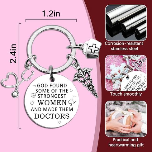 Doctor Gifts for Women Doctors Day Gifts for Doctors Keychain Medical Student Gift Obgyn Med School Gift Ideas Future Doctor Christmas Birthday Graduation Present in Kuwait