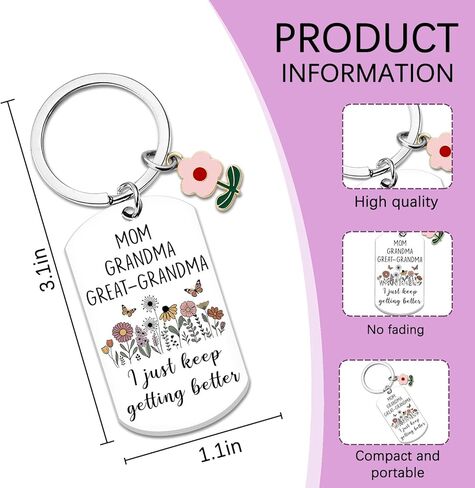Great Grandma Gifts Promoted To Great Grandma Keychain Greatgrandmothers Pregnancy Announcement Mothers Day Gifts For Greatgrandmas in Kuwait