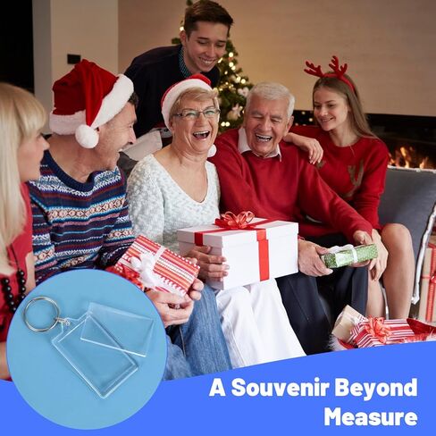 Larrel 6 Pcs Acrylic Picture Keychain Blanks, Personalized Keychain Picture Holder with Split Ring, Funny Double Sided Blank Custom Photo Keychains for Insert 1.7 x 1.1 Photo and DIY Loved Ones in Kuwait