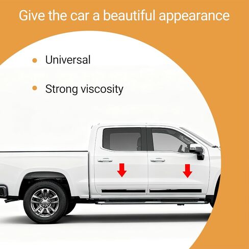 Universal Glossy Black Body Side Molding Trim, Self Adhesive Protection for Cars/Trucks/Vans Body Door Window Bumper and More, W:1inch; L:20Feet in Saudi Arabia