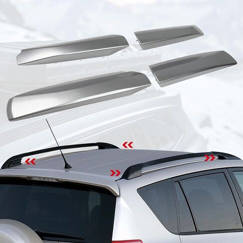 Roof Rack Covers Silver for Toyota Highlander 2008-2013, 4 x Roof rack covers in Kuwait